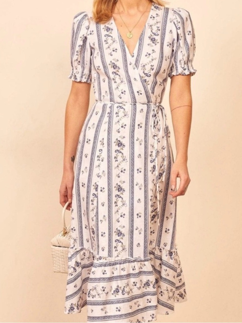 Reformation Veronika Dress Roquefort